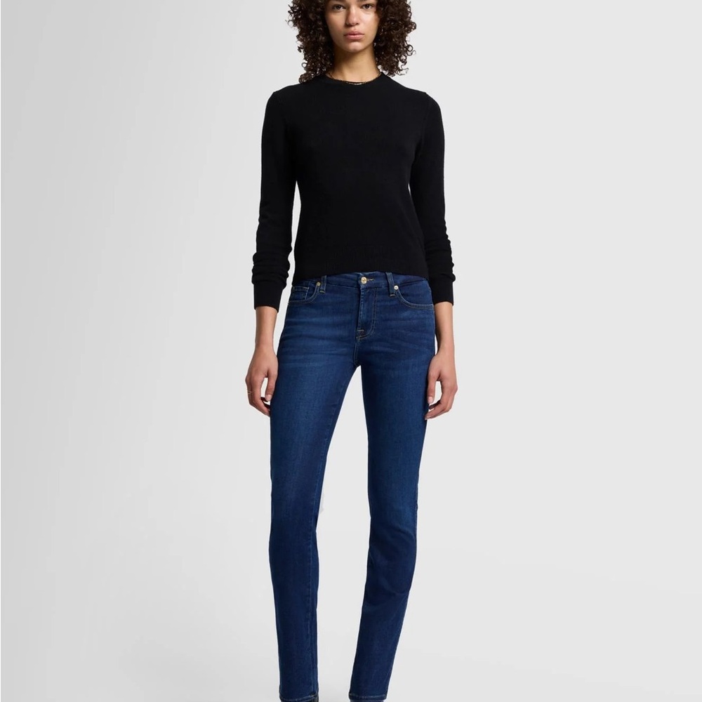 7 For All Mankind- Classic Blue Straight Leg Denim-Size 29